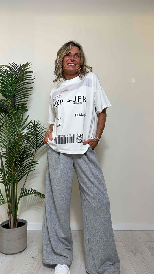 VICOLO - RB0443 - T-SHIRT AMPIA FLIGHT