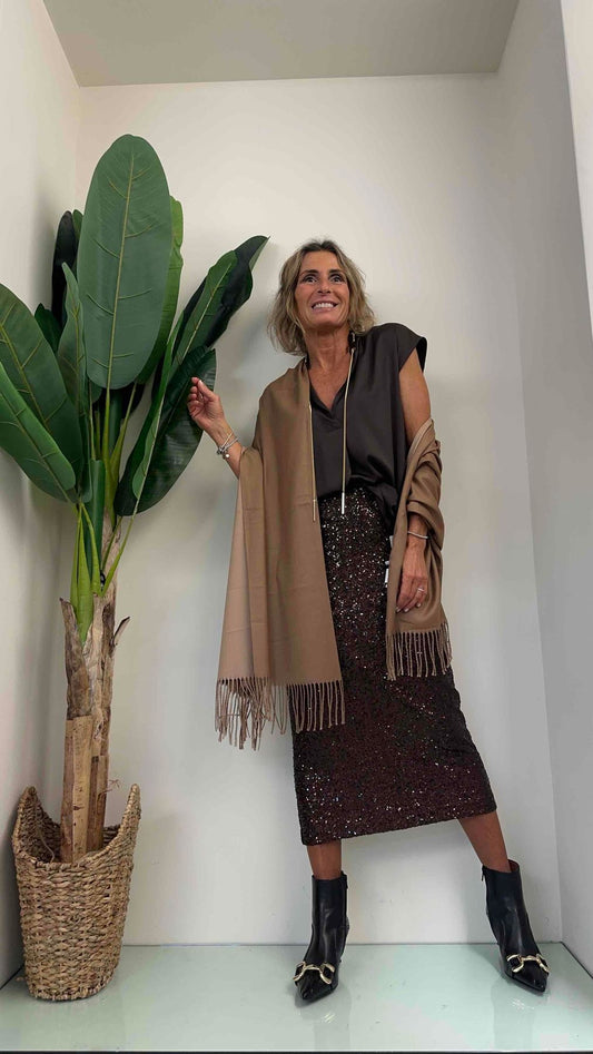 GIORGIA & JHONS - 96059FW23 - SCIARPA VISCOSA BICOLOR