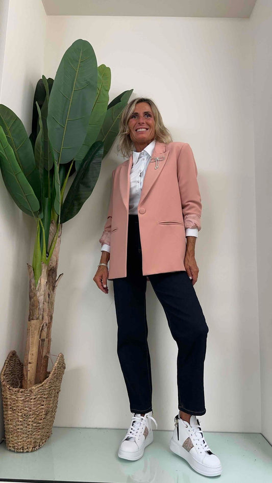 IMPERIAL - J9990011Q - GIACCA REVER COLLO CON SPILLA FIOCCO