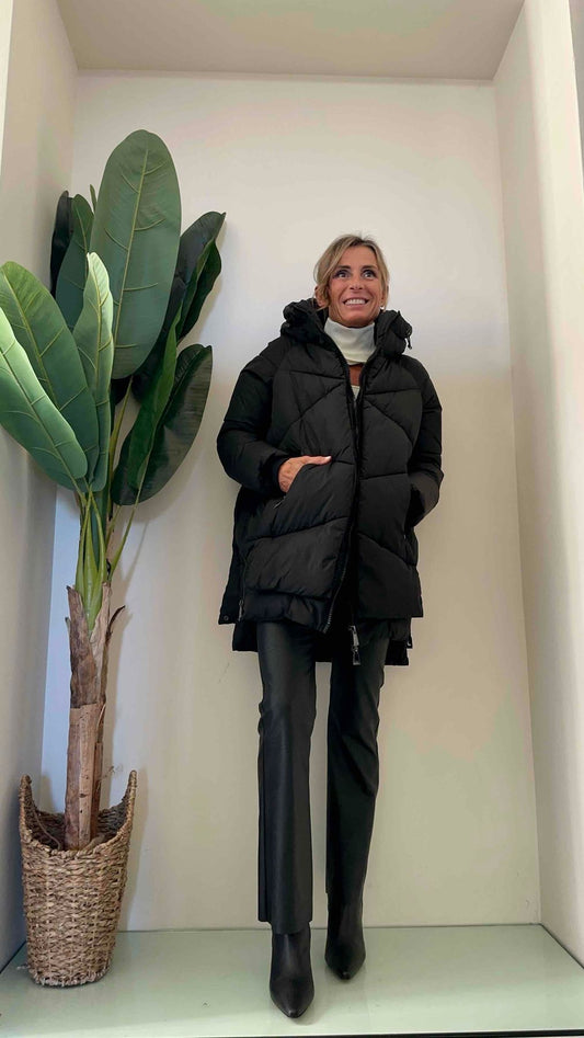 PLEASE - I640420560 - PIUMINO CAPPUCCIO ZIP LATERALE ESTENSIBILE