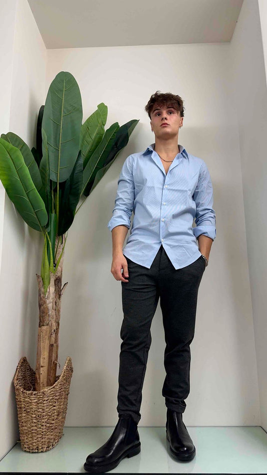 IMPERIAL - C6407E230 - CAMICIA COTONE MILLERIGHE