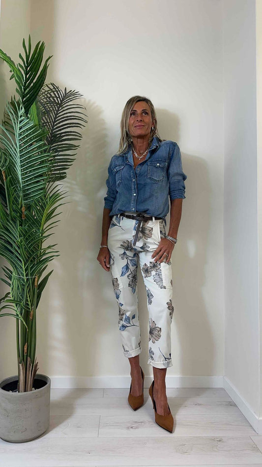 DAFNE - 220102P26 - CAMICIA COTONE DENIM FLUIDO