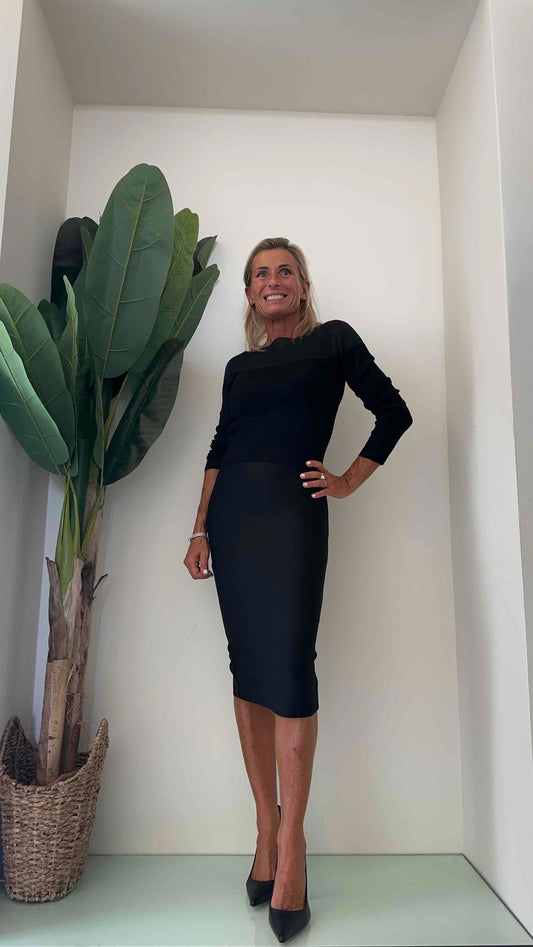 DAFNE - ZMI3022P23 - MAGLIA BITESSUTO SCOLLO BARCHETTA