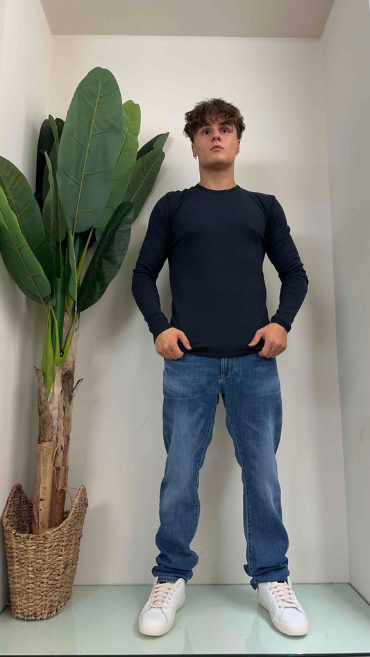 IMPERIAL - M553B518 - MAGLIA VISCOSA GIROCOLLO