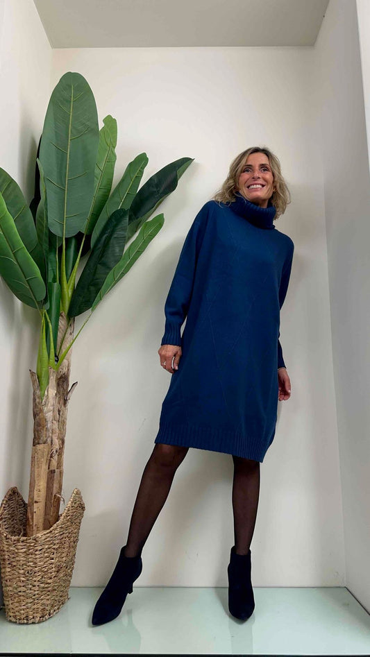 DAFNE - AL0518P32 - ABITO VISCOSA DOPPIATA MOTIVO ROMBI