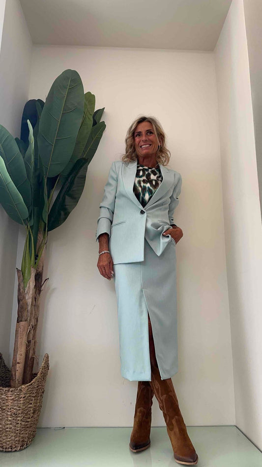 VICOLO - TR0217 - GIACCA TESSUTO MELANGE SLIM