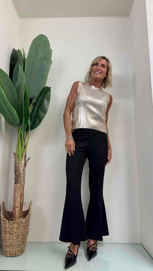 LALTERNATIVASTYLE - 1057P19 - PANTALONE CADY ZAMPA CUT OUT + CATENA