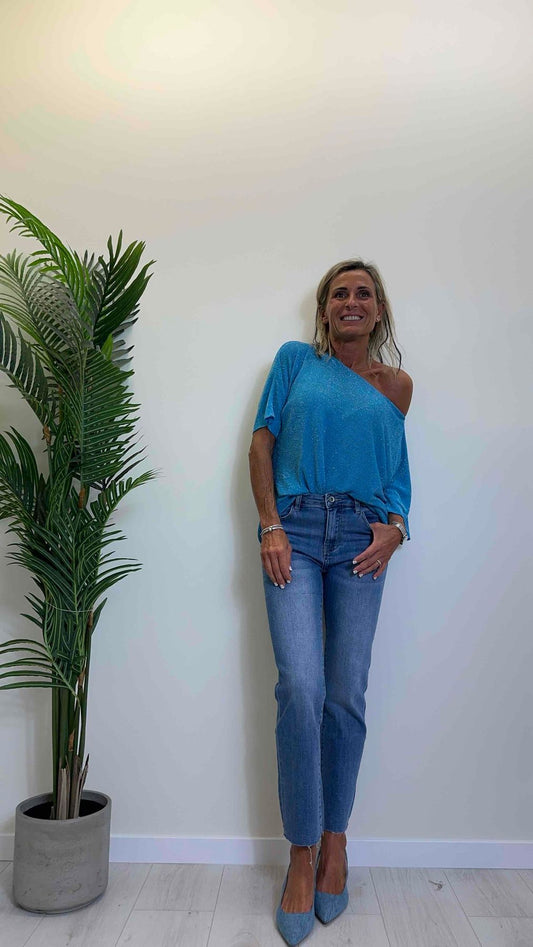 SUSYMIX - 1363D - JEANS TAGLIO VIVO GAMBA DRITTA ELASTICIZZATO