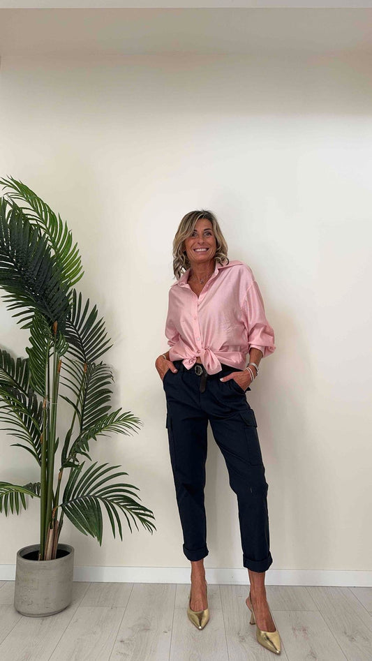 DAFNE - CHB7500P24 - CAMICIA VISCOSA/LYOCEL, FIT AMPIO