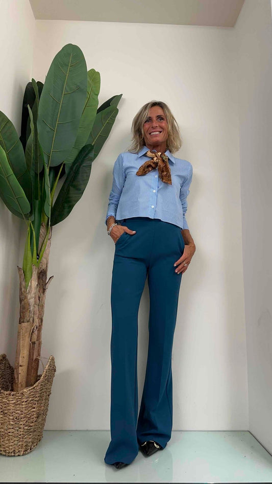 IMPERIAL - P3E9GAW - PANTALONE CREPE FLARE