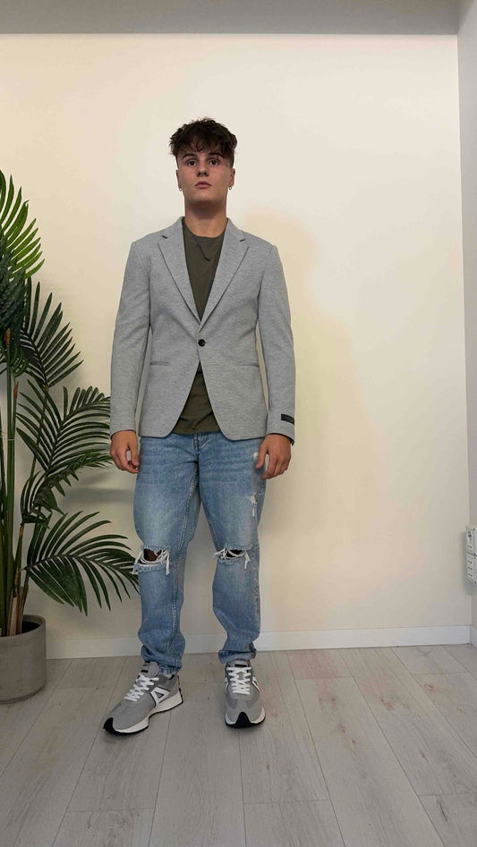 ALCOTT - GI0015UOAY14 - GIACCA POLIVISCOSA 1 BOTTONE TASCHE A FILO