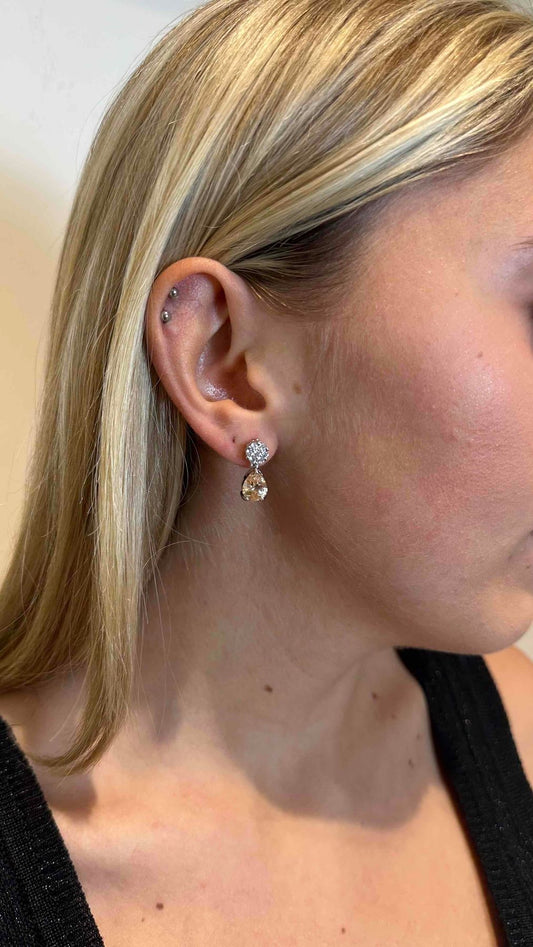 DAFNE - ORCRICOL - ORECCHINI CON CRISTALLI COLORATI, NICKEL FREE