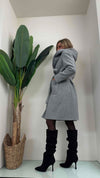 GIORGIA & JHONS - 60312FW23 - CAPPOTTO CON CAPPUCCIO E CINTURA