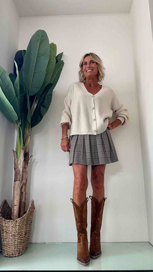 LALTERNATIVASTYLE - 1912P23 - CARDIGAN COSTINE VISCOSA BOTT. GIOIELLO