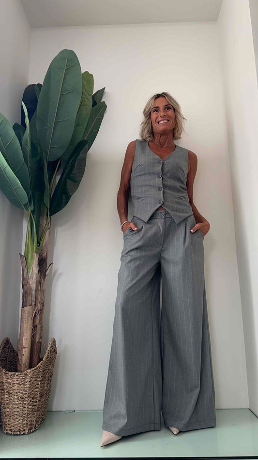 LALTERNATIVASTYLE - 1827P24 - GILET POLIVISCOSA GESSATO