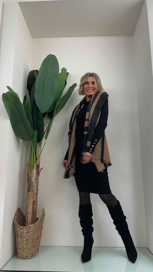 DAFNE - SCBICOLP12 - SCIARPONA BICOLOR 100% VISCOSA