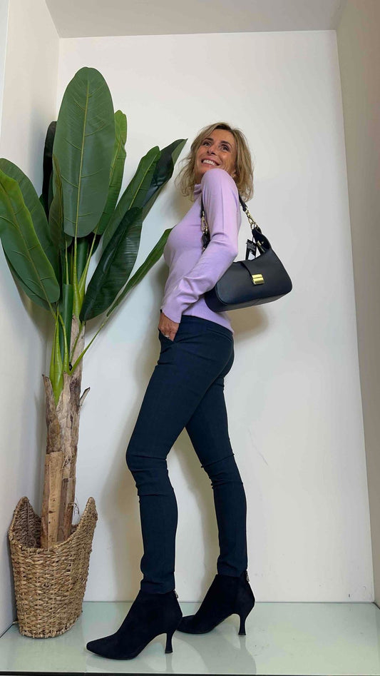 LALTERNATIVASTYLE - 94610 - BORSA A SPALLA IN PELLE + TRACOLLA COLOR