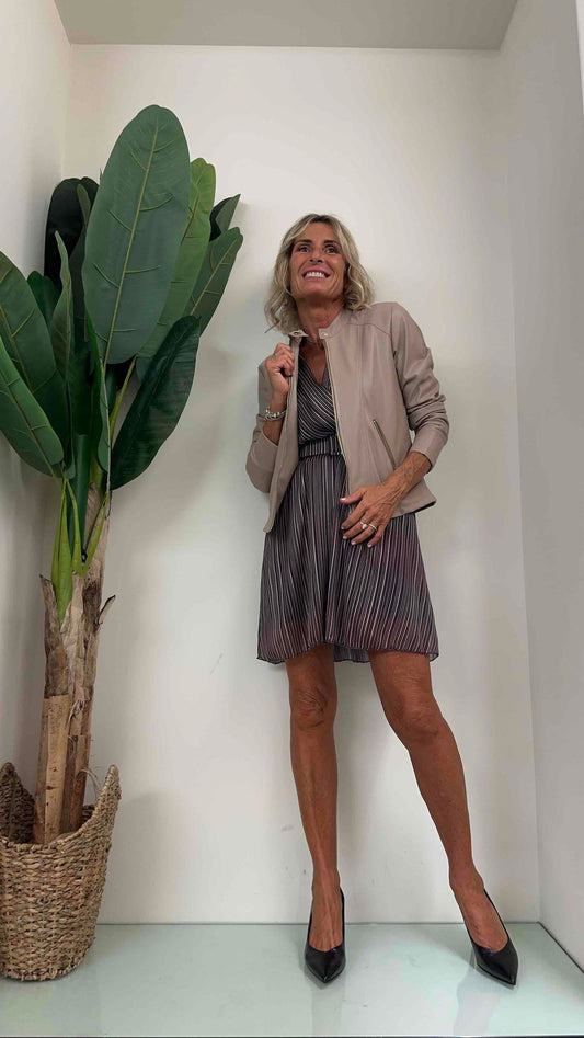 GIORGIA & JHONS - 60169FW23 - GIUBBOTTO BIKER SIMIL PELLE