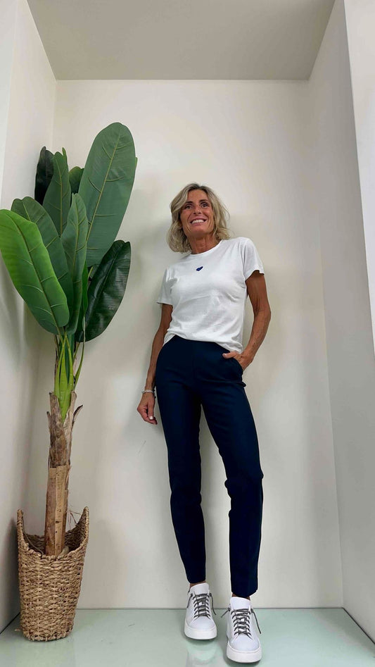 RAGNO - DE72P7 - PANTALONE CHINO PUNTO MILANO VISCOSA