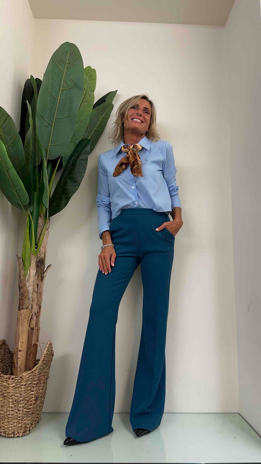 IMPERIAL - P3E9GAW - PANTALONE CREPE FLARE