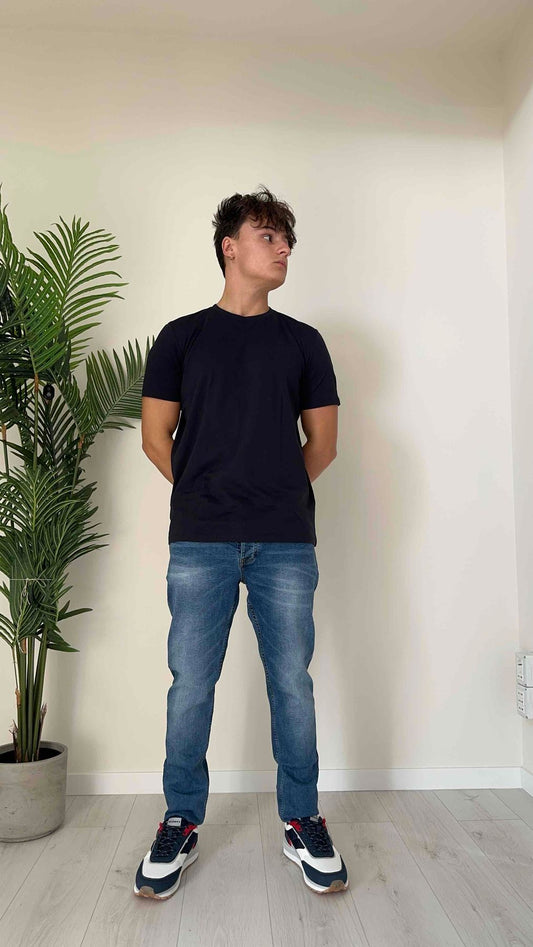 ALCOTT - TS4233UOAY14 - T-SHIRT PARICOLLO 100% COTONE ESSENTIAL