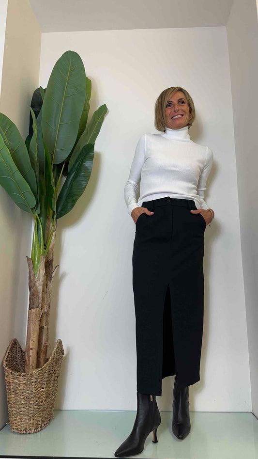 GIORGIA & JHONS - 60355FW23 - GONNA LUNGA PUNTO MILANO SPACCO CENTRALE