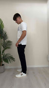 ALCOTT - PA0022UOAY14 - PANTALONE SIGARETTA, TESSUTO TECNICO LEGGERO, VITA SEMIELASTICA CON COULISSE