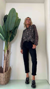 DAFNE - 2871P22 - BLUSA CON LACCETTO COLLO FANTASIA SNAKE