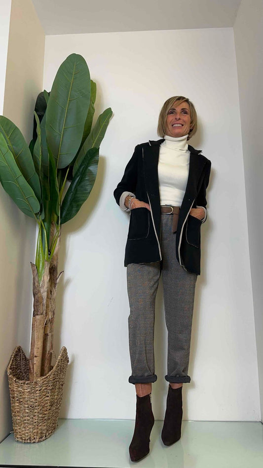 SUSYMIX - 20157 - GIACCA TAGLIOVIVO BICOLOR