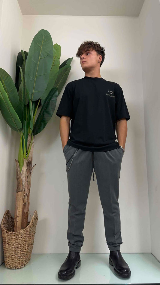 ALCOTT - PA4412UOAX13 - PANTALACCIO IN POLIVISCOSA CON CATENA