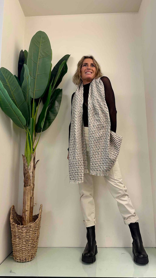 GIORGIA & JHONS - 96063FW23 - SCIARPA CON LUREX