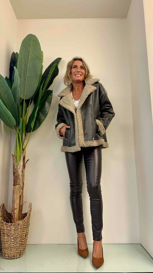 LALTERNATIVASTYLE - H5124P30 - ECO MONTONE ZIP LATERALE CON CARRE'