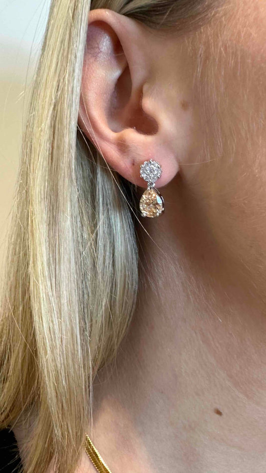 DAFNE - ORCRICOL - ORECCHINI CON CRISTALLI COLORATI, NICKEL FREE