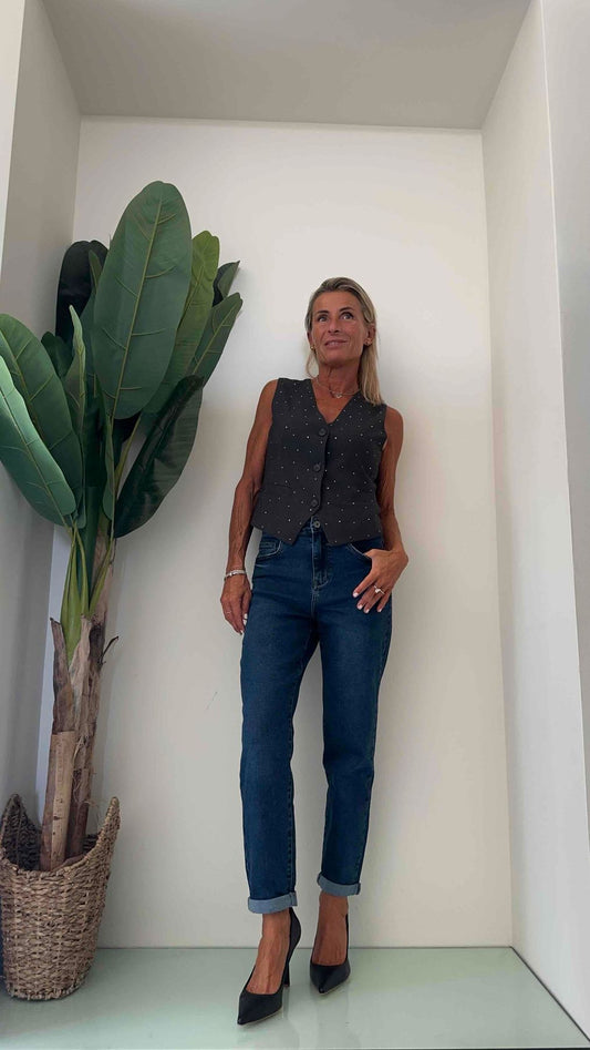 DAFNE - 9189P29 - JEANS GIRLFRIEND ELASTICIZZATO MORBIDO