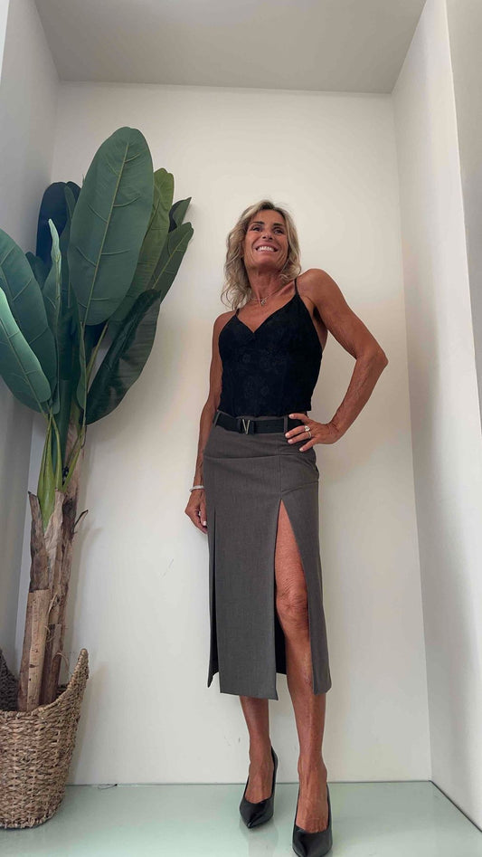 SUSYMIX - SM00219 - TOP PIZZO BUSTIER CON SPALLINE