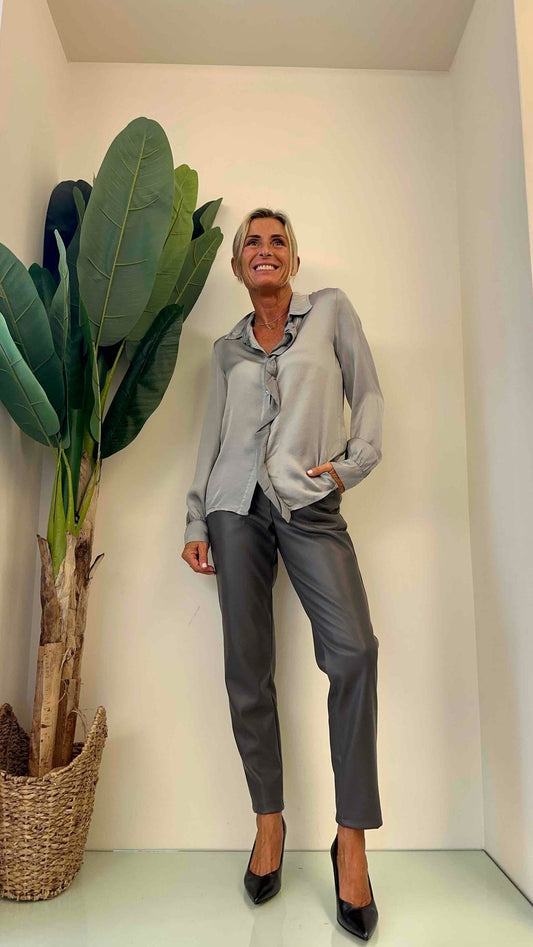DAFNE - 46834P29 - CAMICIA PURA VISCOSA CON VOLANT