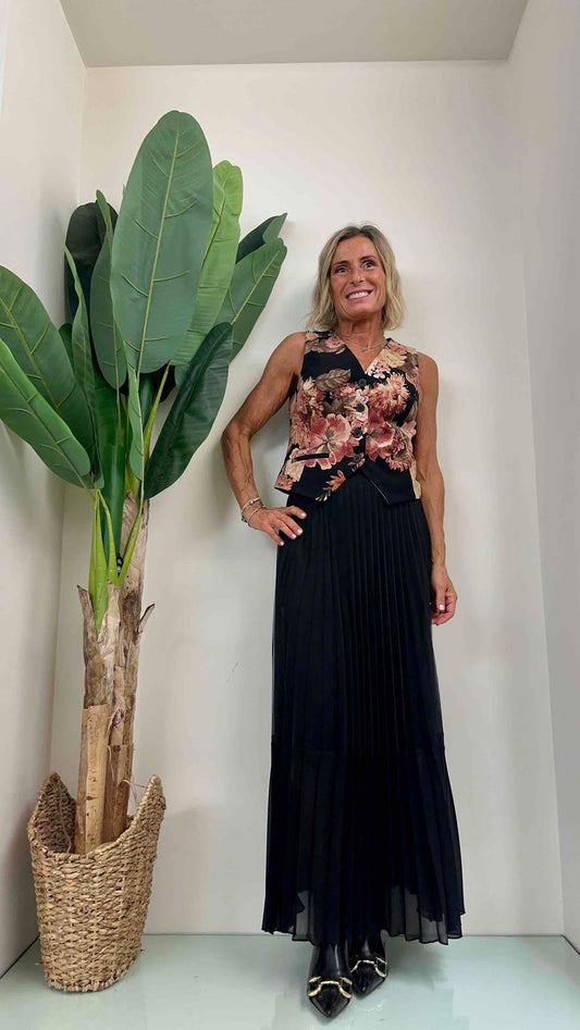 GIORGIA & JHONS - 60235FW23 - GILET FANTASIA FLOREALE