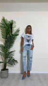 PLEASE - P70UCJGW7U - JEANS BAGGY CON ROTTURE