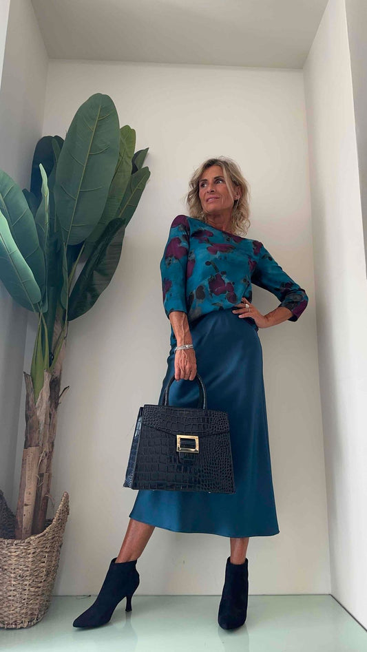 IMPERIAL - CDP0GJG - BLUSA RASO FANTASIA MANICA 7/8