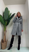 GIORGIA & JHONS - 60312FW23 - CAPPOTTO CON CAPPUCCIO E CINTURA