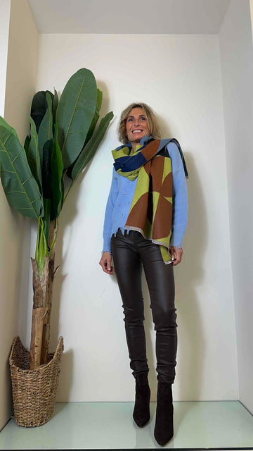 DAFNE - SCPETP12 - SCIARPA 100% VISCOSA FANTASIA PETALI