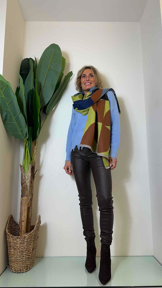 DAFNE - SCPETP12 - SCIARPA 100% VISCOSA FANTASIA PETALI