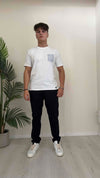 ALCOTT - PA0022UOAY14 - PANTALONE SIGARETTA, TESSUTO TECNICO LEGGERO, VITA SEMIELASTICA CON COULISSE