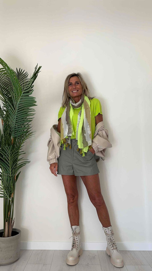 SUSYMIX - 8614RE - STOLA 100% VISCOSA CON RIGHE SFUMATE E NAPPINE