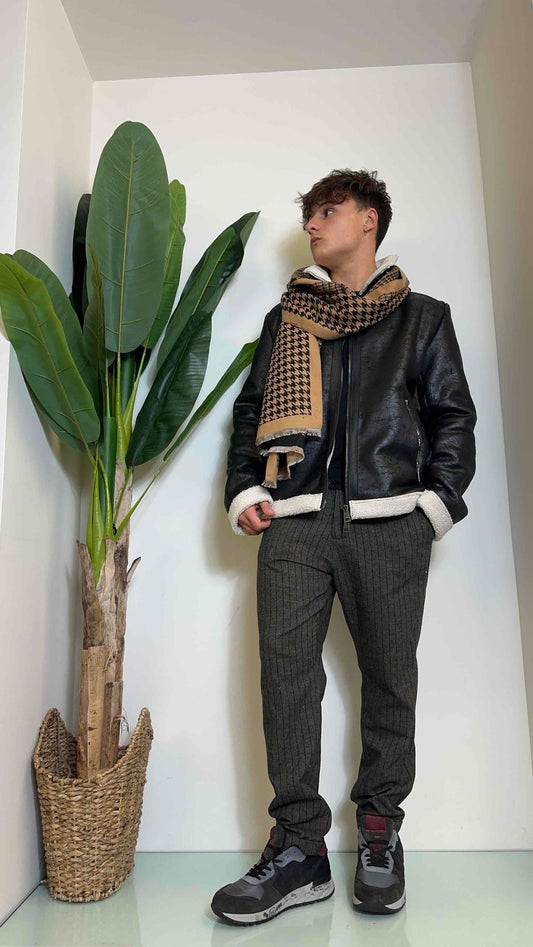 IMPERIAL - 947811805I - SCIARPONA VISCOSA MOTIVO PIED DE POULE