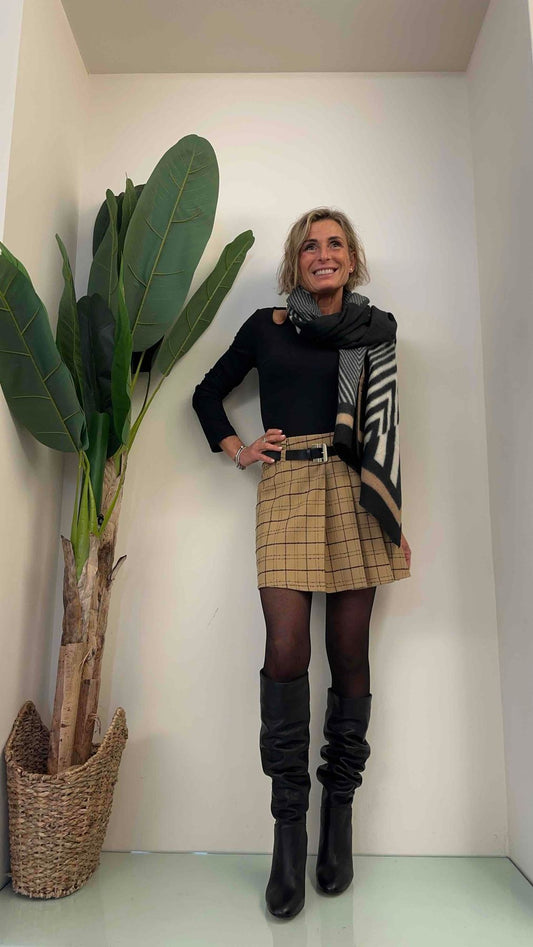 DAFNE - SCVIGEOP10 - SCIARPONA 100% VISCOSA FANTASIA GEOMETRICA RIGHE